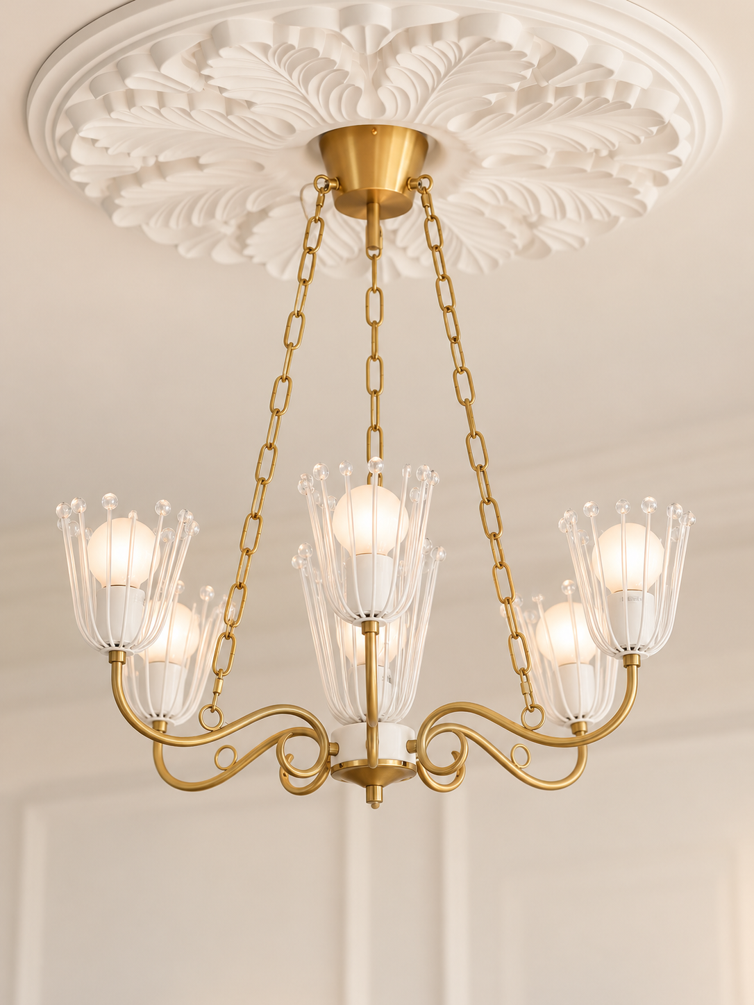 Acrylic Bouquet Seven-Light Chandelier - product view