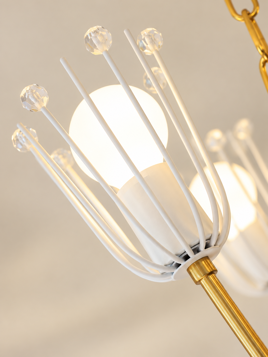 Acrylic Bouquet Seven-Light Chandelier - product view