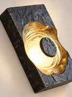 Sculpted Ripple Ring Wall Light - sculpted ripple detail