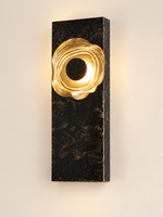 Sculpted Ripple Ring Wall Light - product view