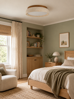 Travertine Ceiling Light in a refined home interior, portrait 3:4