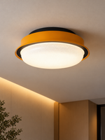 Amber Halo Ceiling Light in a refined home interior, portrait scene