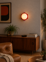 Hexa Halo Wall Light in a refined home interior, portrait scene