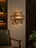 Vetra Ripple Wall Light in a refined home interior, portrait scene