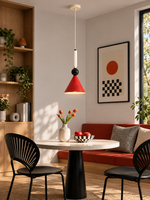 Memphis Color Pendant in a refined home interior, portrait scene