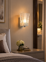 Crystal Filigree Wall Light in a refined home interior, portrait scene