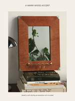 Wood jewelry mirror — scene