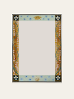 Sun and moon floral border mirror — hero