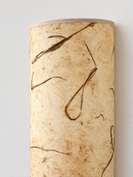 Curved Xuan paper wall sconce — grass detail