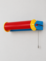 Primary-Color Cylinder Wall Light, 30 or 40 cm — 40 cm / Pull-chain — unlit product view