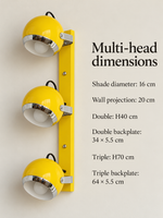 Retro dome wall spotlight 10 multi dimensions