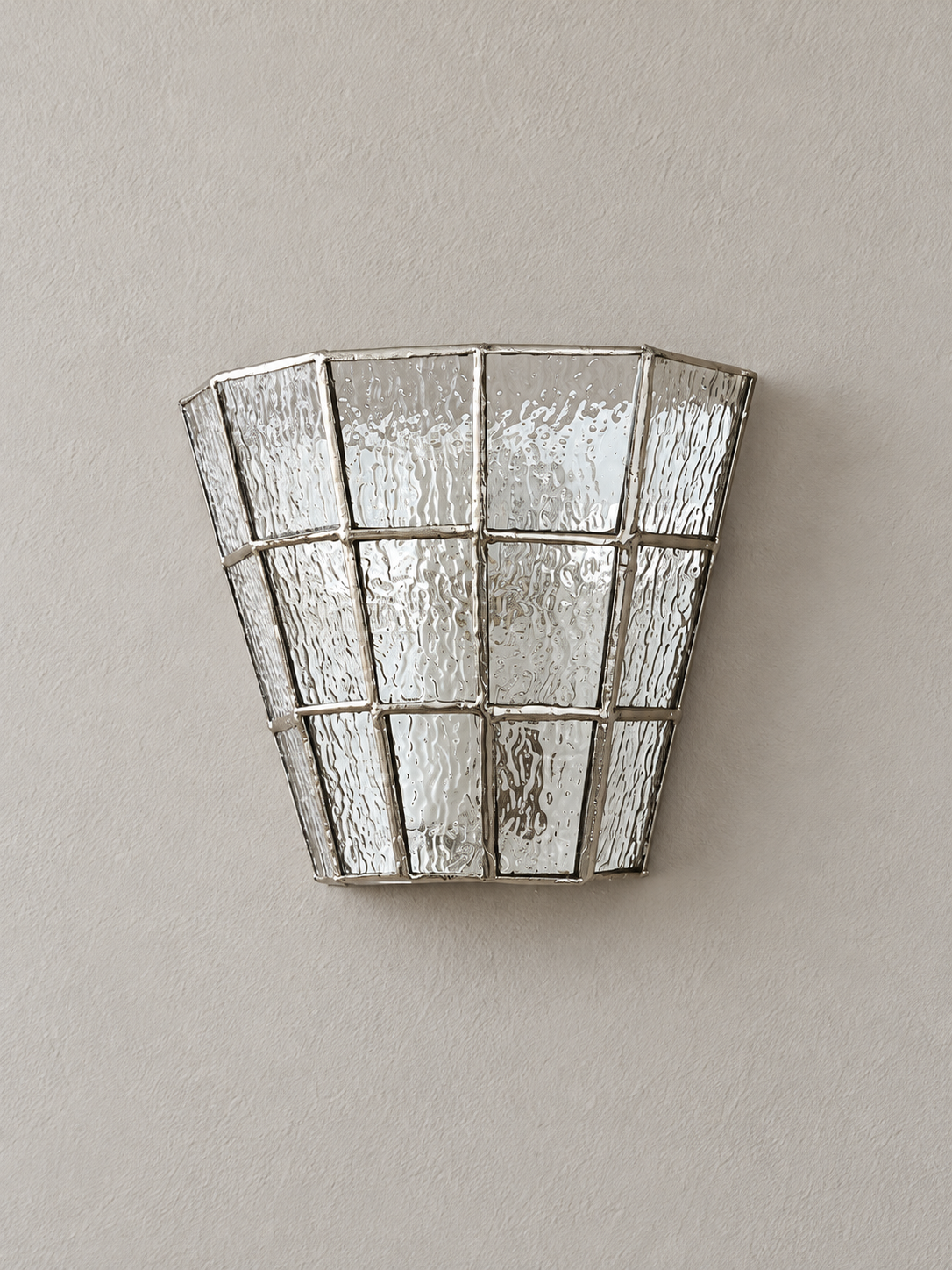 MB4852-B mosaic half-cone wall sconce, clear unlit
