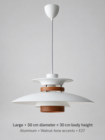 MD3338 tiered aluminum pendant, large white, unlit