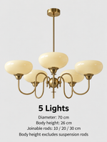 Five-light chandelier dimensions: diameter70cm body26cm