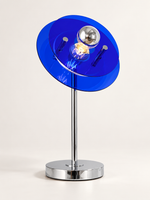 Chromatic Disc Acrylic Table Lamp - Blue