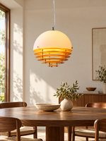 Sunset Layered Dome Pendant Light - styled interior
