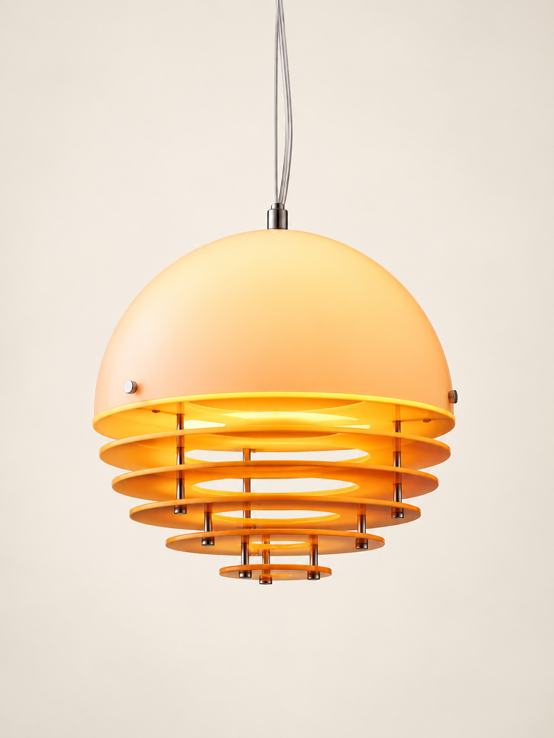 Sunset Layered Dome Pendant Light - 20 cm diameter