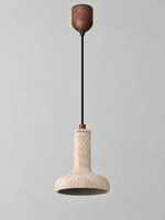 Long-Neck Travertine Pendant, Single or Three-Light — adjustable v2