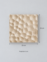 Carved Travertine Square Outdoor Wall Light — dimensions