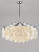 Chrome A Round 60 cm shell-disc light