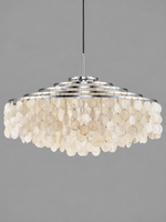 Chrome A Round 80 cm shell-disc light