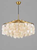 Gold A Round 60 cm shell-disc light