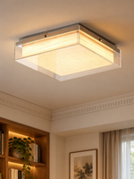 40 cm square paper and acrylic ceiling light in reading room