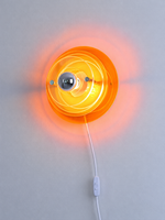 24 cm / No-Drill External Cord / Color in Order Note wall sconce; demonstration bulb not included; pictured color is an example only