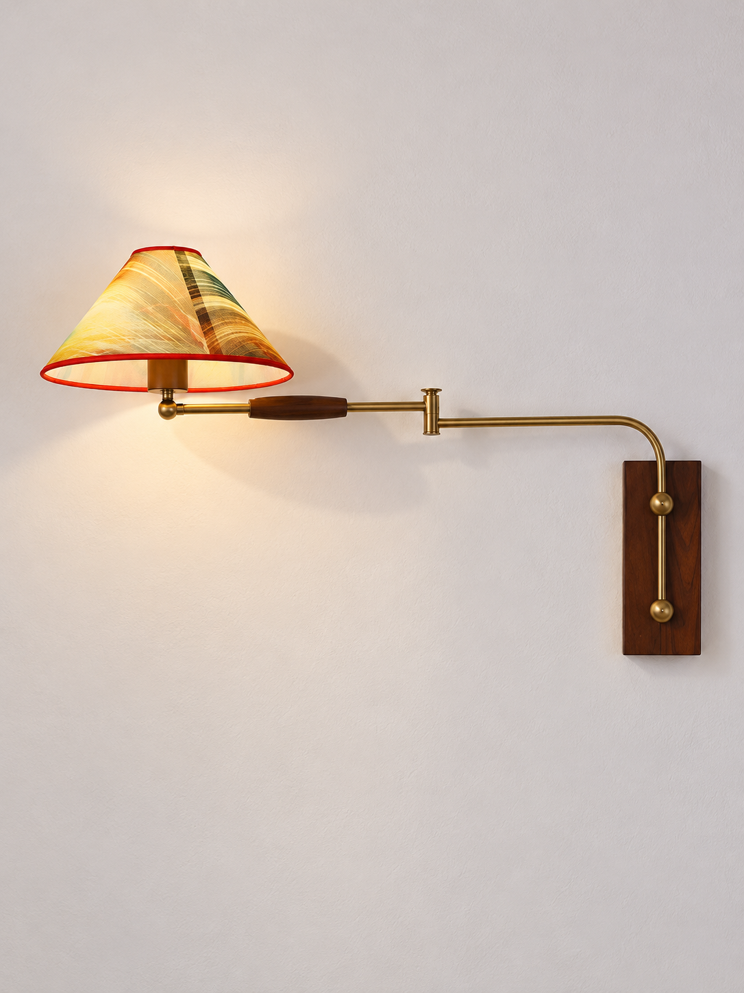 Aurora swing-arm wall light, Hardwired
