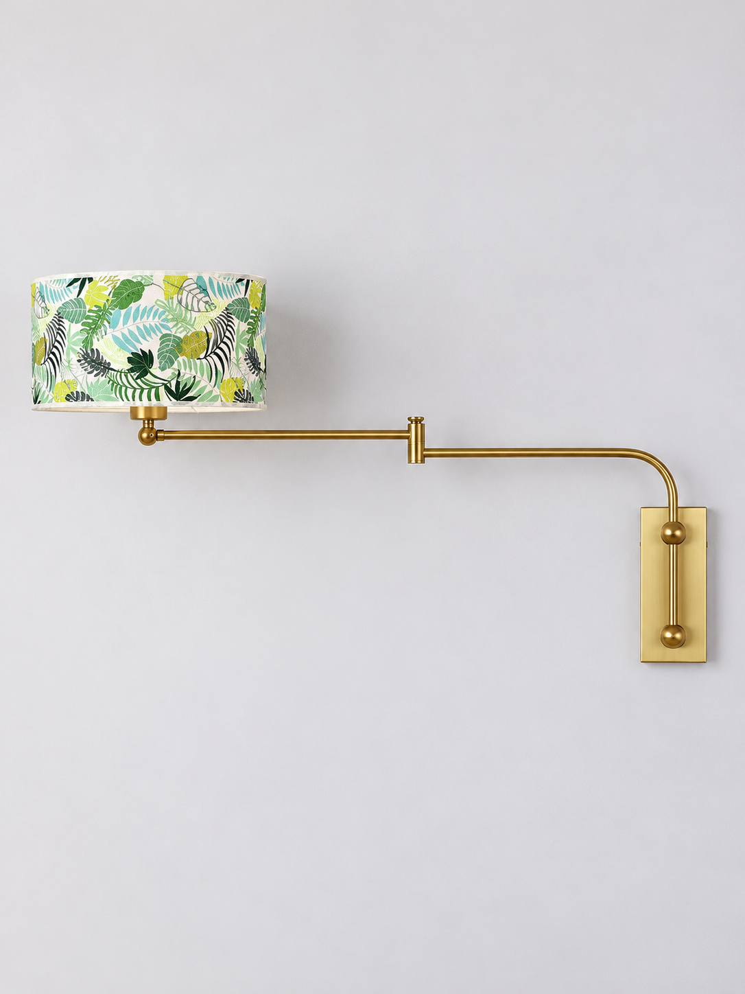 Banana Leaf / Hardwired swing-arm wall lamp