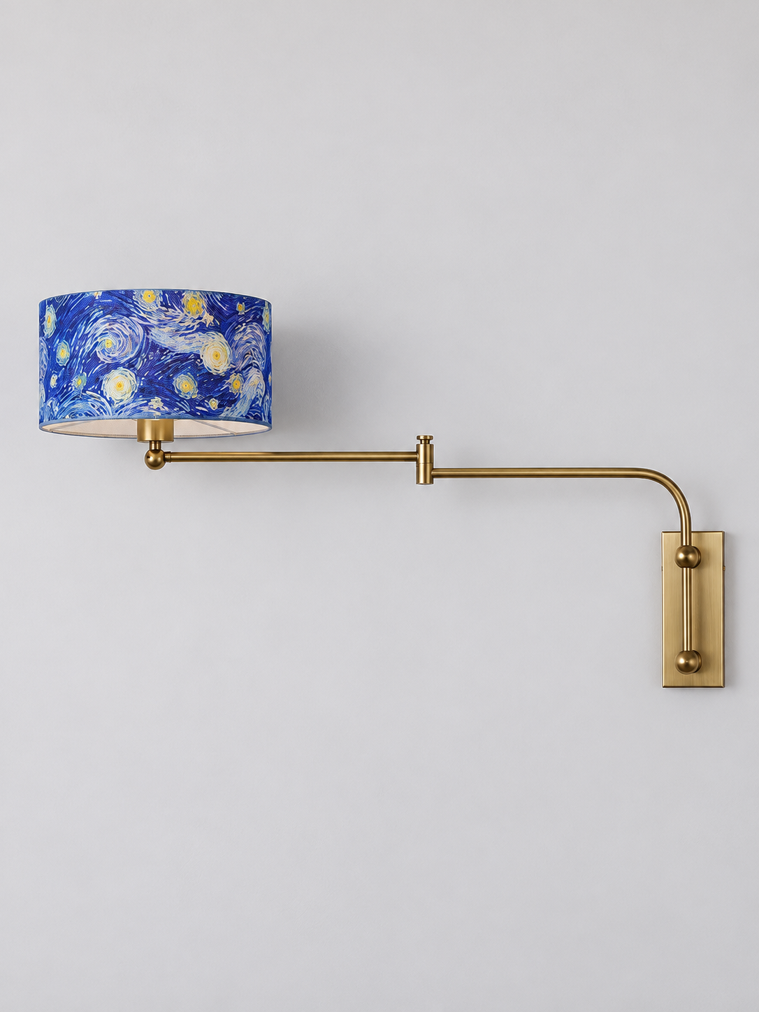 Starry / Hardwired swing-arm wall lamp