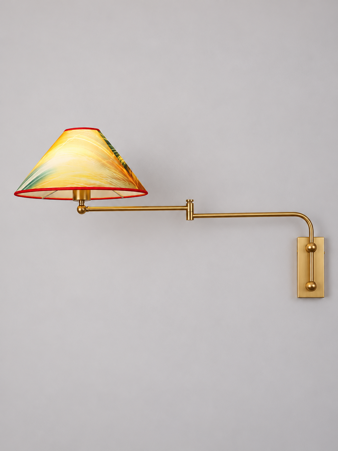 Aurora / Hardwired swing-arm wall lamp