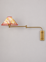 Geometric / Hardwired swing-arm wall lamp