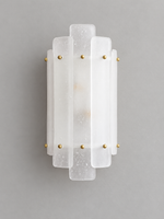 White and translucent glass panels in daylight