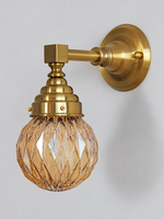A - Diamond Globe, Copper-Tone, Champagne wall light