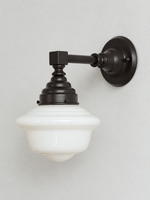 C - White Schoolhouse, Black, White wall light
