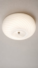 Serein Spiral Ceiling Light ripple glass diffuser detail