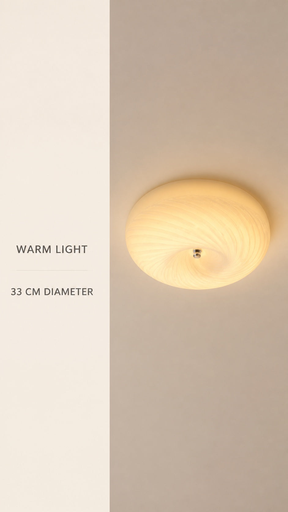 Serein Spiral Ceiling Light Warm Light variant