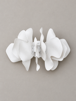 Unlit Ceramic Drift wall sconce showing layered white ceramic petals