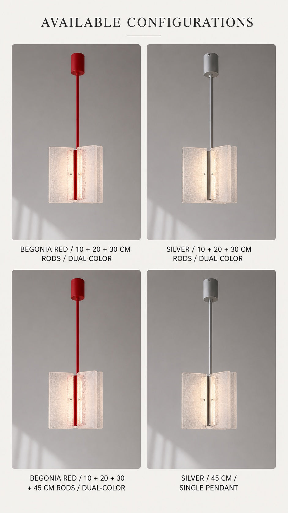 Prismelle Pendant real configuration options