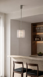 Prismelle Pendant above a bar counter