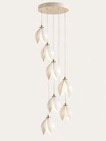 Magnolia Cascade Pendant, 7 Heads / 40 cm