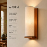 A Form, Clear-water Xuan Paper, Ø12 x H31 cm, E27 light source