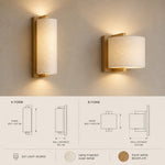 Lifestyle scene: wall sconce in reading area